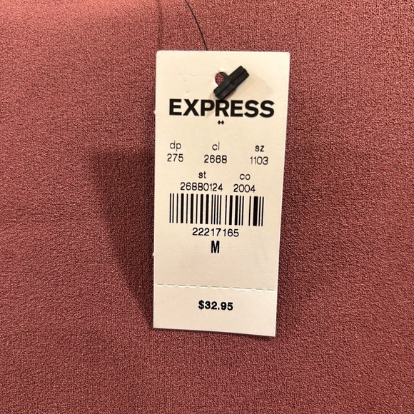 Express Pink Mauve Square Neck Bodysuit Size M - Picture 2 of 3